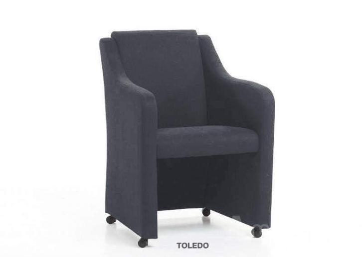 Eetkamerstoel Toledo - eetkamerstoelen - Grijs, Huis en Inrichting, Stoelen, Grijs, Nieuw, Stof