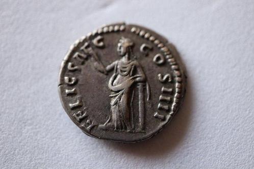 Romeinse Rijk. Antoninus Pius (138-161 n.Chr.). Denarius, Postzegels en Munten, Munten | Europa | Niet-Euromunten