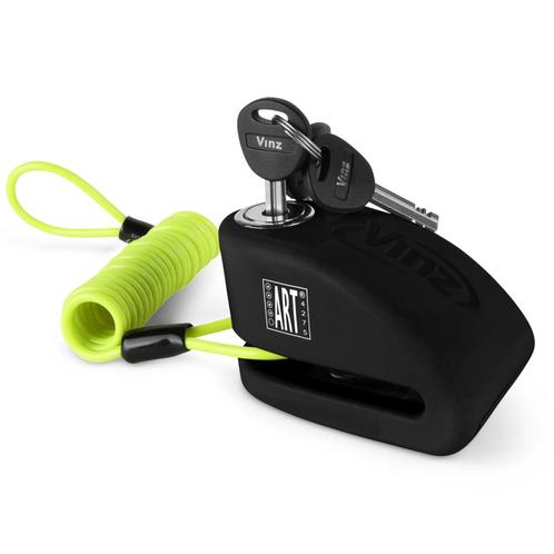 VINZ Pico Alarm Schijfremslot ART4 - Zwart, Motoren, Accessoires | Sloten, Verzenden