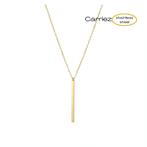 Staaf ketting goud of zilver - stainless steel, Sieraden, Tassen en Uiterlijk, Kettingen, Verzenden, Nieuw, Zilver