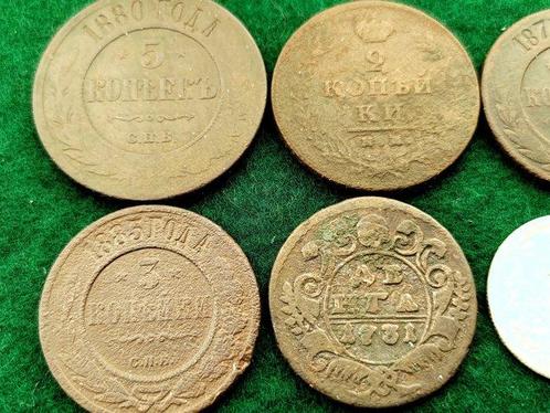 Rusland. Collection of 23 coins incl. silver, before 1917, Postzegels en Munten, Munten | Europa | Niet-Euromunten