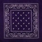 Bandana Zakdoek Paisley Print Donker Paars, Nieuw