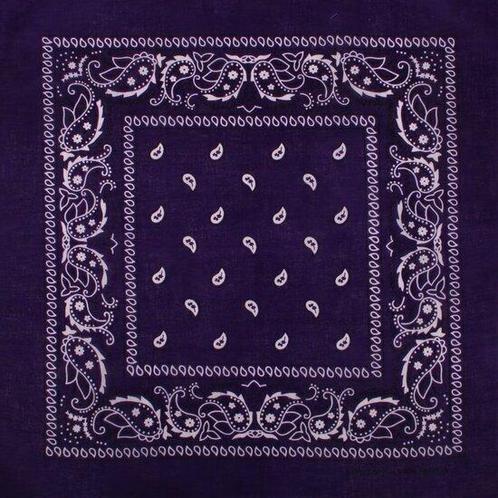 Bandana Zakdoek Paisley Print Donker Paars, Sieraden, Tassen en Uiterlijk, Uiterlijk | Haarverzorging