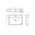 Waskom AquaSplash Maido 1 Kraangat 54x42 cm Mat Goud, Ophalen of Verzenden, Nieuw