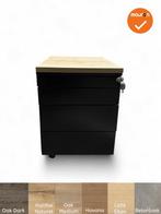 Ladeblok Basic - 57x42x60cm - Zwart- 4 laden - Inclusief 2 s, Werkplek, Ophalen of Verzenden, Gebruikt, Kast