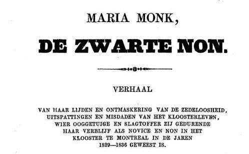 Maria Monk de zwarte non (ongelooflijk), Boeken, Godsdienst en Theologie, Nieuw, Christendom | Katholiek, Christendom | Protestants