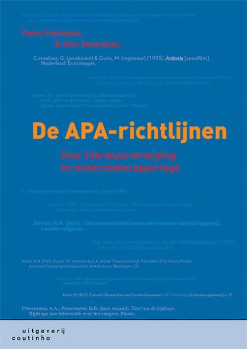 De APA richtlijnen 9789046907283, Boeken, Studieboeken en Cursussen, Zo goed als nieuw, Verzenden
