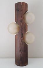 Temde Leuchten - Staande lamp - Grenen hout, glas - hoogte, Antiek en Kunst