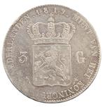 Koning Willem I 3 Gulden 1819 Utrecht, Zilver, Losse munt, Verzenden
