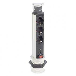 Stekkerdoos met USB | Brennenstuhl | 2 meter, Doe-het-zelf en Verbouw, Elektra en Kabels, Nieuw, Verzenden