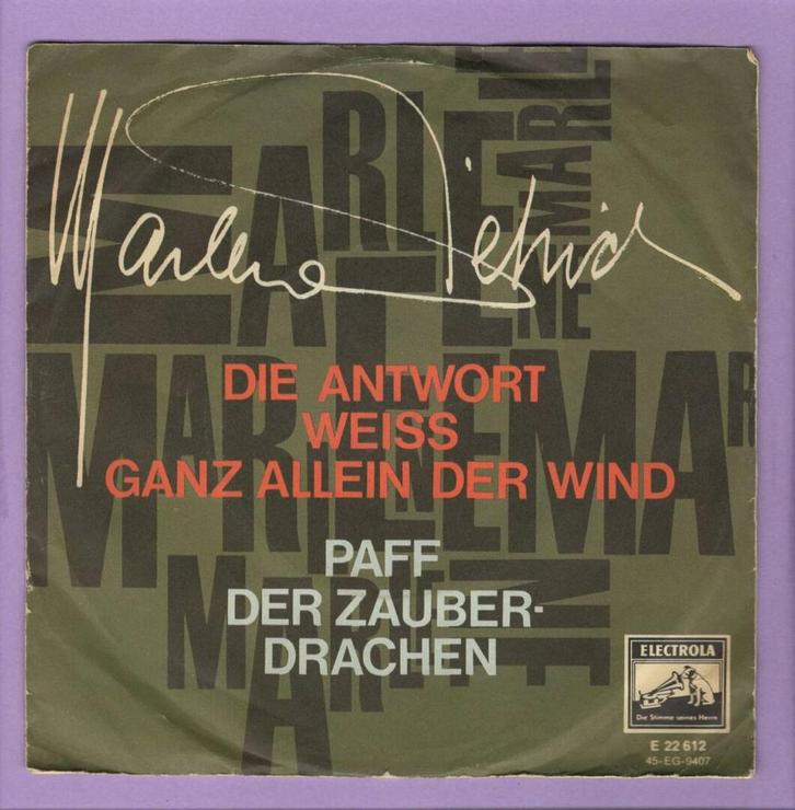 Marlene Dietrich – Die Antwort Weiss Ganz Allein Der Wind /, Cd's en Dvd's, Vinyl Singles, Ophalen of Verzenden