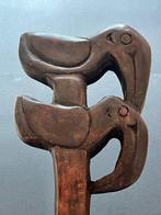 Decoratie voor kano met twee vogels en uitloper -