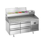 GGM Gastro | Pizza koelwerkbank Premium PLUS - 1490x700mm -, Verzenden, Nieuw in verpakking, RVS Meubilair