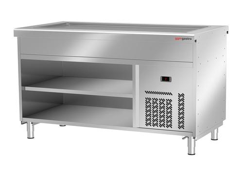 GGM Gastro | Koud buffet toonbank KOPENHAGEN - 1560mm - met, Witgoed en Apparatuur, Koelkasten en IJskasten, 140 tot 160 cm, Nieuw