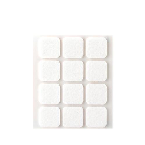 Inofix Zelfklevende Vilt 22x22mm - Vierkant - Wit - 12 stuks, Huis en Inrichting, Stoelen, Nieuw, Verzenden