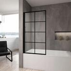 REA Mat zwarte badwand - 80x140 cm - Veiligheidsglas - An..., Ophalen of Verzenden, Nieuw