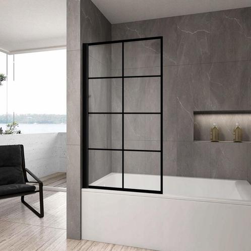 REA Mat zwarte badwand - 80x140 cm - Veiligheidsglas - An..., Doe-het-zelf en Verbouw, Sanitair, Nieuw, Ophalen of Verzenden