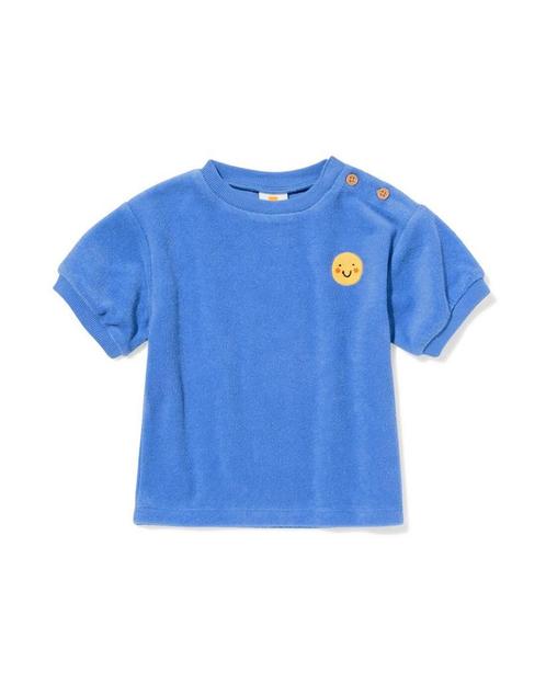 HEMA Baby T-shirt badstof blauw, Kinderen en Baby's, Babykleding | Overige, Nieuw, Verzenden