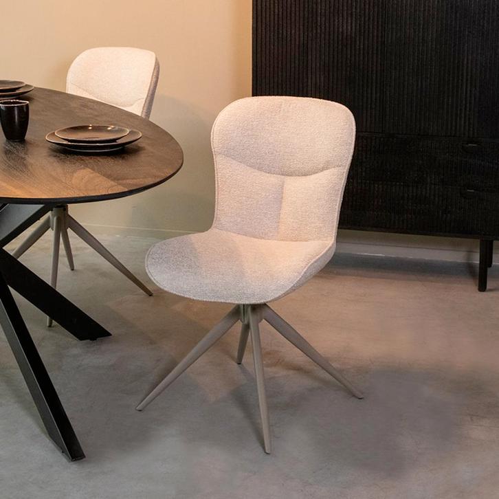 LABEL51 Eetkamerstoel Thorben - Naturel - Canyon, Huis en Inrichting, Stoelen, Nieuw, Ophalen of Verzenden