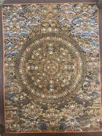 Zeer fijn geschilderd Thangka Mandala - Nepal - Tweede helft, Antiek en Kunst