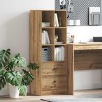 vidaXL Highboard met lade artisanaal eikenkleurig 45.5 x 34, Minder dan 50 cm, Verzenden, 100 tot 150 cm, Nieuw