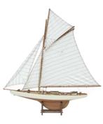 Zeiljacht 79x84 cm wit/natural, Watersport en Boten, Ophalen of Verzenden, Nieuw, Zeilboot of Motorboot