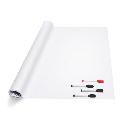 Whiteboard Folie XL Zelfklevend met 4 Stiften met Wisser -, Huis en Inrichting, Woonaccessoires | Memoborden, Nieuw, Verzenden