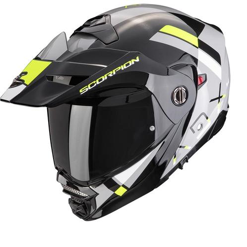 Scorpion ADX-2 Galane Grijs-Zwart-Neon Geel Adventure Helm, Motoren, Kleding | Motorhelmen, Offroadhelm, Heren, XS, Nieuw met kaartje