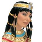Pruik Cleopatra inclusief hoofdband en kraag, Kleding | Dames, Ophalen of Verzenden, Nieuw