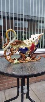 Eichwald - Vaas - Majolica - Grote Zwaan / Slee - 48cm