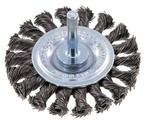 Staaldraad Gegolfde Ronde Staalborstel Diameter 75 mm/ As 6, Verzenden, Nieuw