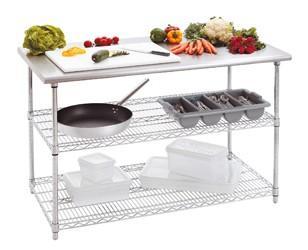 Bartscher Werktafel met RVS werkblad | 130 x 70 x 90 cm, Zakelijke goederen, Horeca | Meubilair en Inrichting, Verzenden