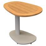 Monza bijzettafel 62x45xH48 cm aluminium latte, Tuin en Terras, Ophalen of Verzenden, Nieuw