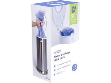 Veiling - Ubbi Plastic zak, paars, 75 stuks beschikbaar voor biedingen