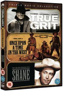 True Grit/Once Upon a Time in the West/Shane DVD (2011) John, Cd's en Dvd's, Dvd's | Actie, Zo goed als nieuw, Verzenden