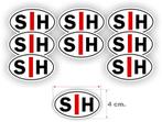 Slechthorend stickerset SH set 9 stuks. (1464.47), Diversen, Verzenden, Nieuw