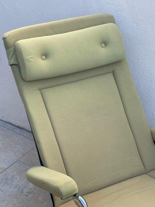 Fauteuil - Metaal, Textiel - Transat, Antiek en Kunst, Kunst | Designobjecten