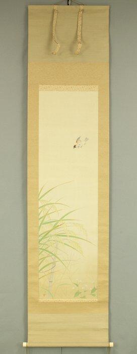 Sparrow and Ear of Rice with Original Box (Tomobako) - with, Antiek en Kunst, Antiek | Overige Antiek