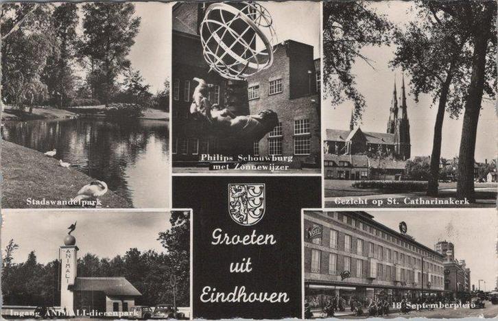 EINDHOVEN - Meerluik Groeten uit Eindhoven, Verzamelen, Ansichtkaarten | Nederland, Verzenden
