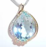 Hanger - 14 karaat Geel goud - 17.40ct. tw. Aquamarijn -, Sieraden, Tassen en Uiterlijk, Antieke sieraden
