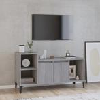 vidaXL Tv-meubel 100x35x55 cm bewerkt hout grijs sonoma, 100 tot 150 cm, Verzenden, Nieuw, Minder dan 100 cm