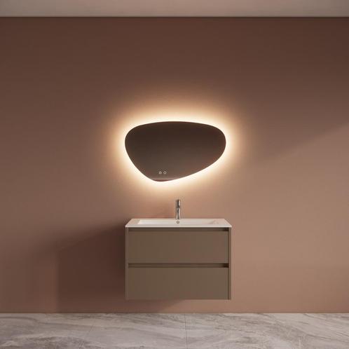 Badmeubelset BWS Riga Met Asia Wastafel Wit 80 cm Latte, Doe-het-zelf en Verbouw, Sanitair, Bad, Nieuw, Ophalen of Verzenden