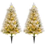 Kerstboom 90cm LED-kerstverlichting Kunstmatige Ketting Vlam, Diversen, Kerst, Verzenden, Nieuw