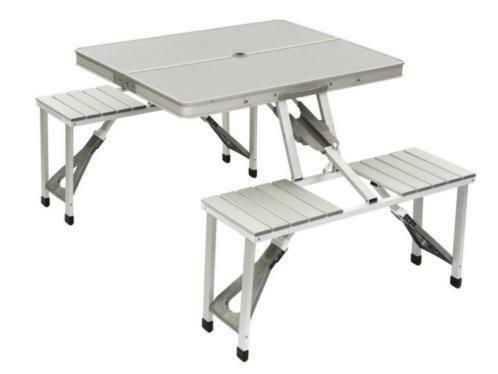 Bo Camp kampeer- picknicktafel family tafel aluminium, Caravans en Kamperen, Kampeeraccessoires, Nieuw