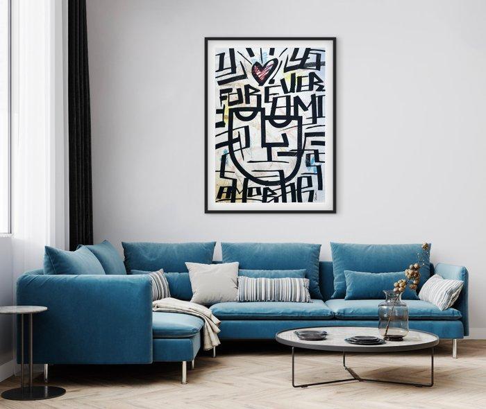 Bamèr - With love forever - (XL), (unique work), Antiek en Kunst, Kunst | Schilderijen | Modern