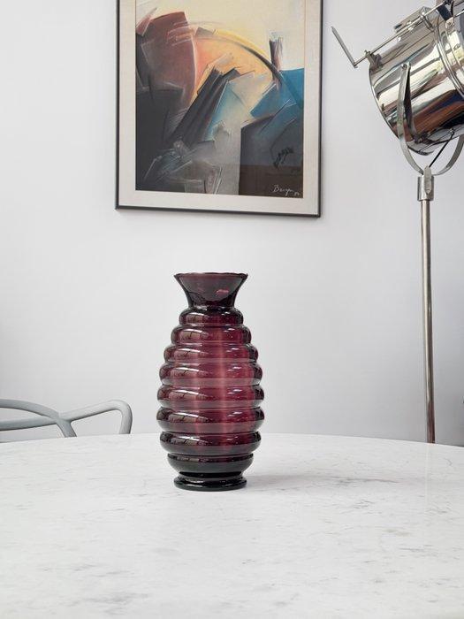 Verrière Doyen - Vaas - Floralia - Glas, Amethistglas - 30, Antiek en Kunst, Kunst | Designobjecten
