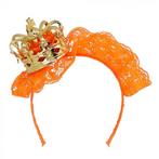 Koningsdag tiara met kroon, Verzenden, Nieuw, Feestartikel