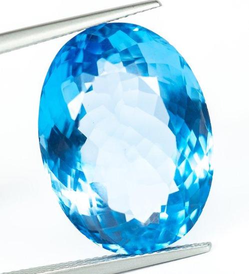 Zonder Minimumprijs Topaas - 31.44 ct - Antwerp Laboratory, Sieraden, Tassen en Uiterlijk, Edelstenen