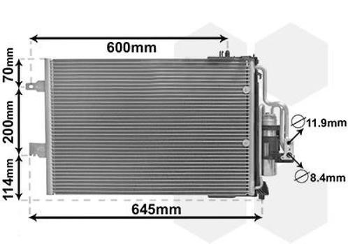 LUCHTCONDENSATOR VOOR OPEL COMBO C 2000-2003 1850114, Auto-onderdelen, Airco en Verwarming, Nieuw, Ophalen of Verzenden