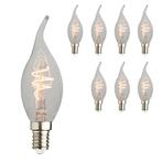 Set van 8 LED kaarslampen vlam E14 | 4.4 watt dimbaar | 2200, Verzenden, Overige typen, E14 (klein), Nieuw